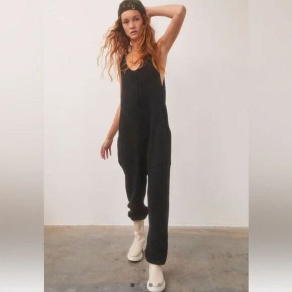 Free People Pants - Free People Beach Black Hailee Sweater Jumper Size S